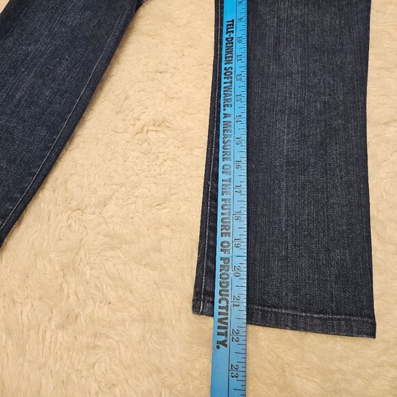 Michael Kors Women's Blue Skinny Blue Denim Jeggings Stretch Crop Size: 5/6 - Picture 7 of 9
